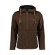 Tom Collins Herren Strick Fleece Jacke Farin Dunkelbraun 3XL