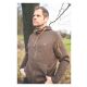 Tom Collins Herren Strick Fleece Jacke Farin Dunkelbraun 3XL