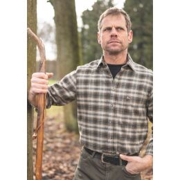 OS Trachten Herren Hemd 1/1-Arm Collin Oliv 39/40