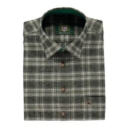 OS Trachten Herren Hemd 1/1-Arm Collin Trachtengr&uuml;n 49/50