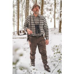 OS Trachten Herren Hemd 1/1-Arm Collin Trachtengr&uuml;n 49/50