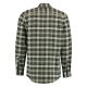 OS Trachten Herren Hemd 1/1-Arm Collin Flanell Oliv 41/42