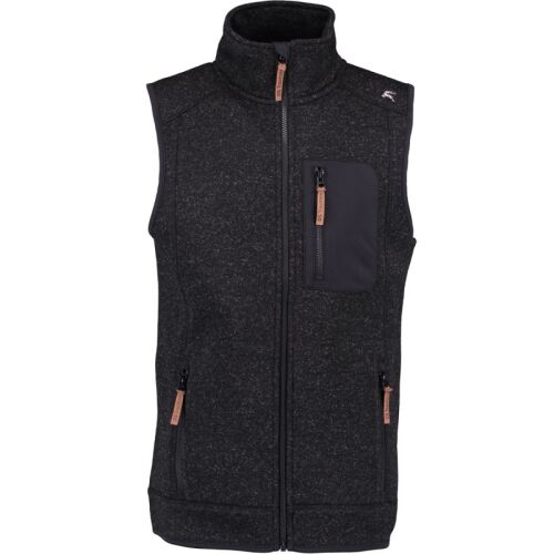 OS Trachten Herren Weste Strick Fleece Furkan Anthrazit XL