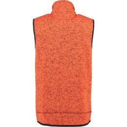OS Trachten Herren Weste Strick Fleece Furkan Orange 2XL