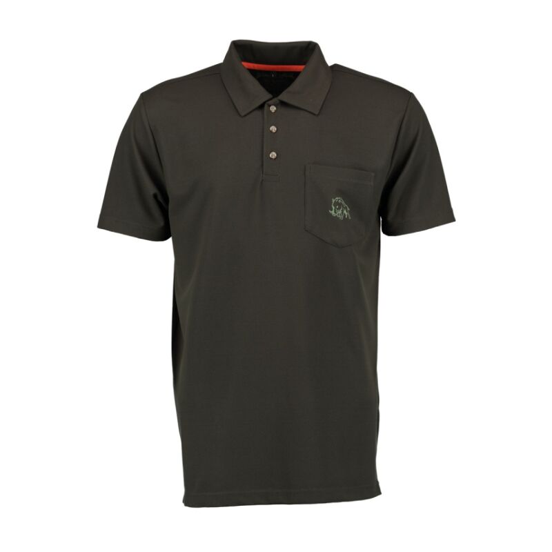 OS Trachten Herren Poloshirt 1/2-Arm Alex Trachtengrün M