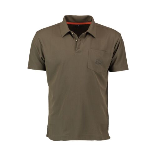 OS Trachten Herren Poloshirt 1/2-Arm Alex Dunkelgrün L