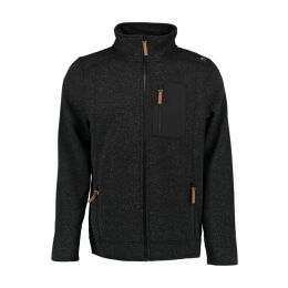 OS Trachten Herren Jacke Strick Fleece Fares Anthrazit 4XL