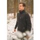OS Trachten Herren Jacke Strick Fleece Fares Anthrazit 4XL