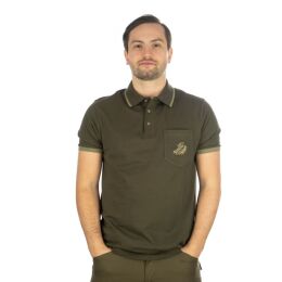 OS Trachten Herren Poloshirt 1/2-Arm Alex Oliv M