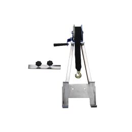 Heck-Pack Aufsteckbare Halterung mit Handseilwinde f&uuml;r 125 mm Heck-Pack Hecktr&auml;ger