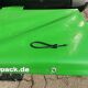 Heck-Pack Abdeckplane in grün für Heckträger inkl. Befestigungsgummis 1000 x 600 mm