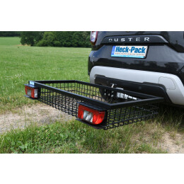 Heck-Pack Beleuchtungseinheiten, gro&szlig;e Leuchten f&uuml;r 1000 + 1200mm Hecktr&auml;ger Schwarz pulverbeschichtet 7-polig