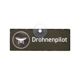 Wilde Hilde Saugnapfschild "Drohnenpilot" III