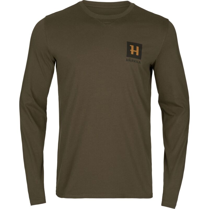 Härkila Herren Langarmshirt Gorm Willow Green 4XL