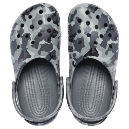 Crocs Unisex Clog Classic Printed Camo Slate Grey / Multi M7W9/39-40