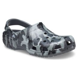 Crocs Unisex Clog Classic Printed Camo Slate Grey / Multi M7W9/39-40