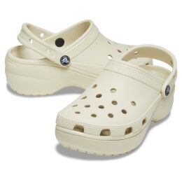 Crocs Damen Clog Classic Platform Bone W8/38-39