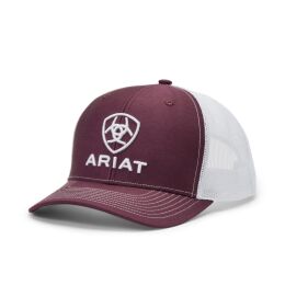 Ariat Herren Cap Stacked Logo Red