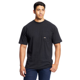 Ariat Herren T-Shirt Rebar&reg; CottonStrong Black L