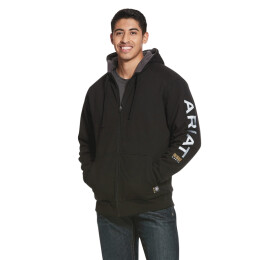Ariat Herren Sweatjacke Rebar&reg; All-Weather Full Zip Black M
