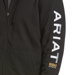 Ariat Herren Sweatjacke Rebar&reg; All-Weather Full Zip Black M