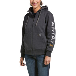 Ariat Damen Sweatjacke Rebar&reg; All-Weather Full Zip Grey M