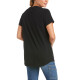 Ariat Damen T-Shirt Rebar® CottonStrong V-Neck Black M