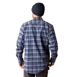 Ariat Herren Hemd Rebar&reg; Work Flanell DuraStretch Navy L