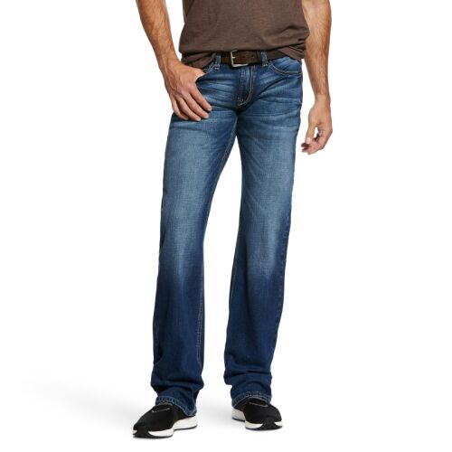 Ariat Herren Jeans M7 Rocker Stretch Nassau Blue 34W/32L