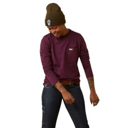 Ariat Damen Langarmshirt Rebar&trade; Workman Purple S