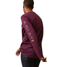 Ariat Damen Langarmshirt Rebar&trade; Workman Purple S