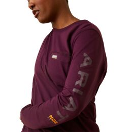 Ariat Damen Langarmshirt Rebar&trade; Workman Purple S