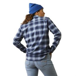 Ariat Damen Bluse Rebar&reg;  Work Flanell DuraStretch Blue S