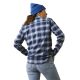 Ariat Damen Bluse Rebar®  Work Flanell DuraStretch Blue S