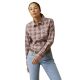Ariat Damen Bluse Rebar®  Work Flanell DuraStretch Pink-Brown XL