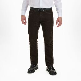 Sunwill Herren Hose Cord Fitted Fit Green 32/30