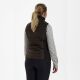 Deerhunter Damen Weste Caroline Wattiert mit Strick Brown Leaf