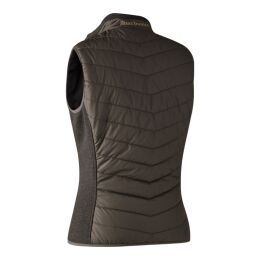 Deerhunter Damen Weste Lady Caroline Wattiert mit Strick Brown Leaf 40