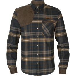 H&auml;rkila Herren Schie&szlig;hemd Jarne Dark olive XL