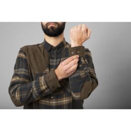 H&auml;rkila Herren Schie&szlig;hemd Jarne Dark olive XL