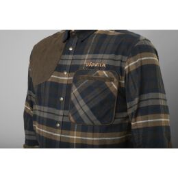 H&auml;rkila Herren Schie&szlig;hemd Jarne Dark olive XL