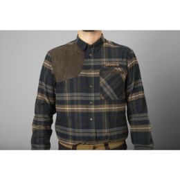 H&auml;rkila Herren Schie&szlig;hemd Jarne Dark olive XL