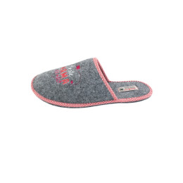 Adelheid Damen Filzpantoffel Beste Mama mausgrau 42/43