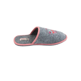 Adelheid Damen Filzpantoffel Beste Mama mausgrau 42/43