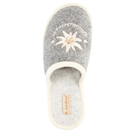 Adelheid Damen Filzpantoffel Gl&uuml;cksbringer mausgrau 38/39