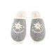 Adelheid Damen Filzpantoffel Glücksbringer mausgrau 38/39