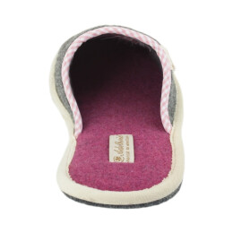 Adelheid Damen Filzpantoffel Gl&uuml;cksgef&uuml;hle mausgrau 38/39