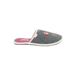 Adelheid Damen Filzpantoffel Gl&uuml;cksgef&uuml;hle mausgrau 38/39