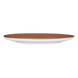 mittelpunkt. Porzellan Teller Handgespritzt Zimt und Zucker 28cm