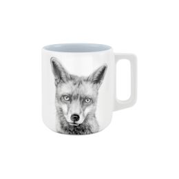 Mittelpunkt. Tasse mit Henkel mit Fuchsmotiv Raureif 370ml